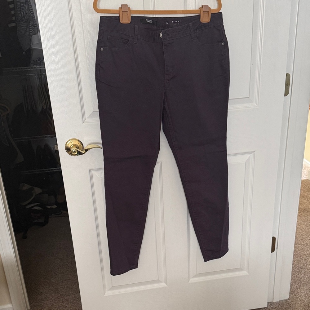 Dark Purple Skinny Pants